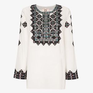 Iris Embroidery Tunic Top (Figue)